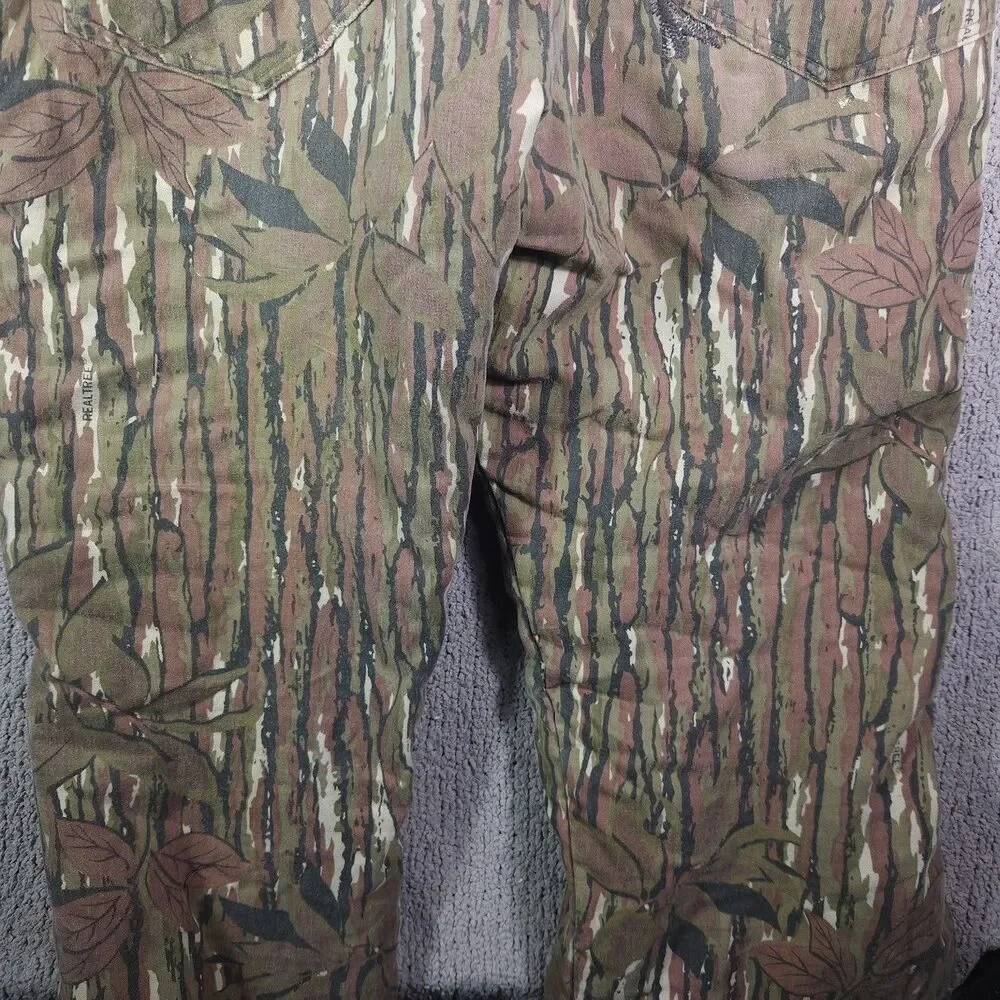 DUXBAK Men’s Bib Overalls Size M RealTree Camouflage Insulated Hunting VTG READ!